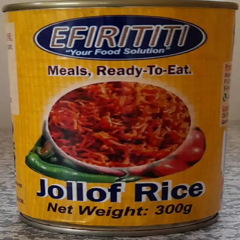 caned jollof rice